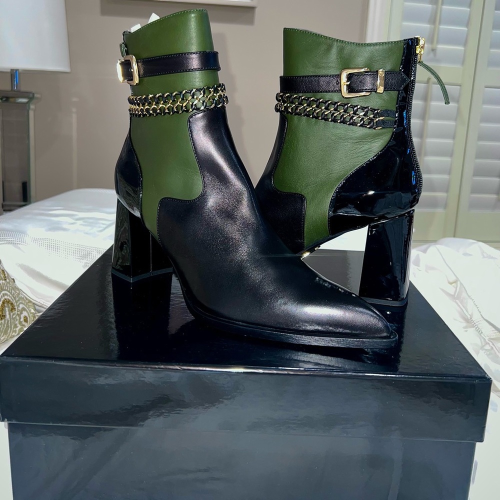 NEW in the box Leather Booties by Daniela Uribe